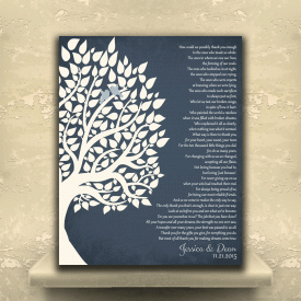 Thank You Gift For Parents Personalized Gift For Mother of Groom or Bride Family Wedding Poem Tree Gift For Mom and Dad Custom Art Print #LT-1132
