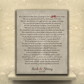 Personalized Gift For Parents How Could We Possibly Thank You Enough Tree Roots Love Birds Gift For Mother of Groom Bride Family Wedding Poem Mom and Dad Custom Art Print #LT-1135