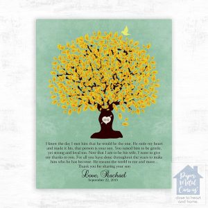 Oak Tree Wedding Wall Plaque Gift for Mother Of The Groom LTC-1104