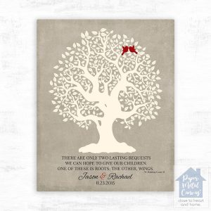 Knotty Tree Wedding Wall Plaque Gift for Parents LTC-1122
