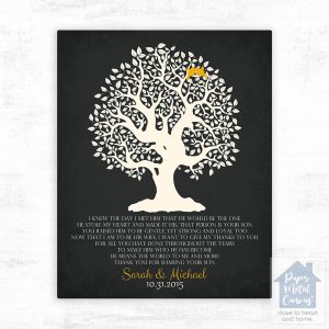 Knotty Tree Wedding Wall Plaque Gift for Mother Of The Groom LTC-1124