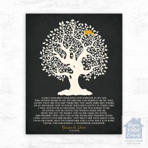 Knotty Tree Wedding Wall Plaque Gift for Mother Of The Bride LTC-1125