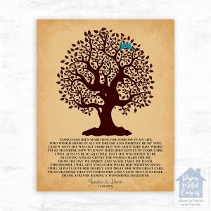 Knotty Tree Wedding Wall Plaque Gift for Mother Of The Bride LTC-1127