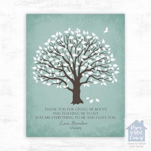 Magnolia Tree Wedding Wall Plaque Gift for Parents LTC-1155