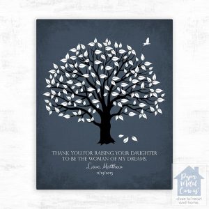 Magnolia Tree Wedding Wall Plaque Gift for Mother Of The Bride LTC-1156