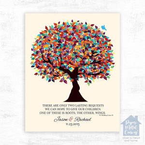 Spring Tree Thank You Wedding Wall Plaque Gift for Parents LTC-1168