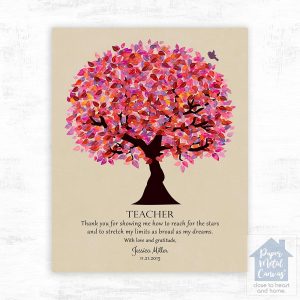 Canopy Tree Teacher Appreciation Wall Plaque Gift for Educator LTC-1173