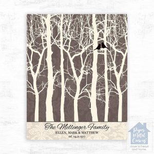 Branchy Forest Anniversary Wall Plaque Gift for Couple LTC-1193