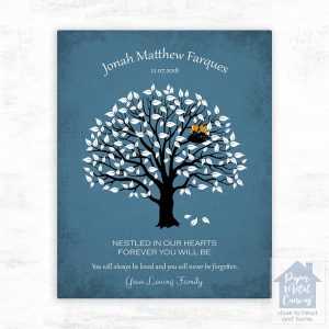 Magnolia Tree Memorial Wall Plaque Gift for Bereaved Parents LTC-1207