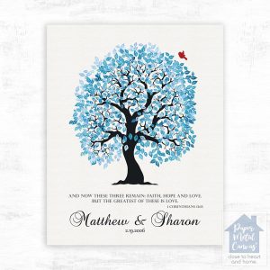 Artful Tree Anniversary Wall Plaque Gift for Couple LTC-1270