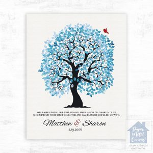 Artful Tree Wedding Wall Plaque Gift for Mother Of The Bride LTC-1272