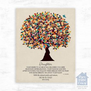 Late Spring Tree graduation Wall Plaque Gift for Daughter LTC-1310