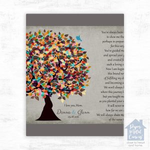 Late Spring Tree Wedding Wall Plaque Gift for Mom LTC-1315