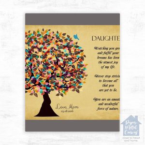 Late Spring Tree Graduation Wall Plaque Gift for Daughter LTC-1316
