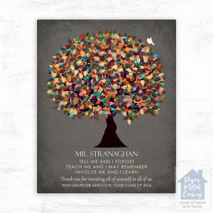 Late Spring Tree Teacher Appreciation Wall Plaque Gift for Educator LTC-1318