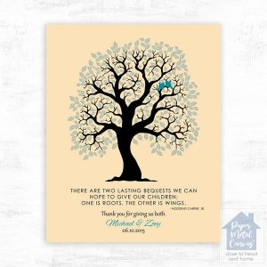 Artful Tree Wedding Wall Plaque Gift for Parents LTC-1334