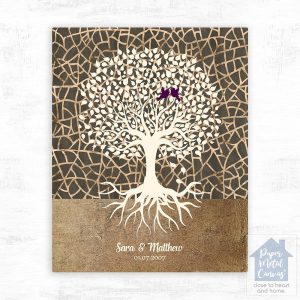 Tree with Roots Anniversary Wall Plaque Gift for Couple LTC-1348