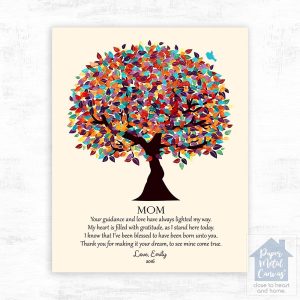 Colorful Spring Tree Mother's Day Wall Plaque Gift for Mom LTC-1427