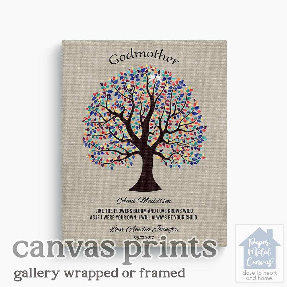 Curly Tree Faith Milestone Wall Plaque Gift for Godmother LTC-1460 - Image 4