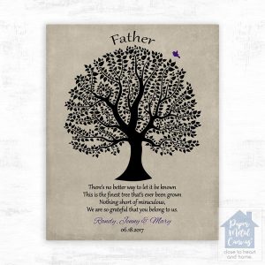 Curly Tree Father's Day Wall Plaque Gift for Dad LTC-1463