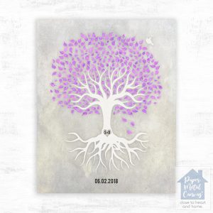 White Canopy Tree Anniversary Wall Plaque Gift for Couple LTC-1539