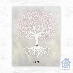 White Canopy Tree Anniversary Wall Plaque Gift for Couple LTC-1540