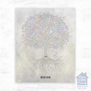 Opal Canopy Tree Anniversary Wall Plaque Gift for Couple LTC-1541