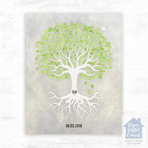 Peridot Canopy Tree Anniversary Wall Plaque Gift for Couple LTC-1543