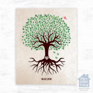 Tree with Roots Anniversary Wall Plaque Gift for Couple LTC-1544