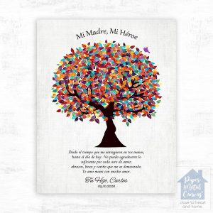 Colorful Spring Tree Mother's Day Wall Plaque Gift for Mom LTC-1548
