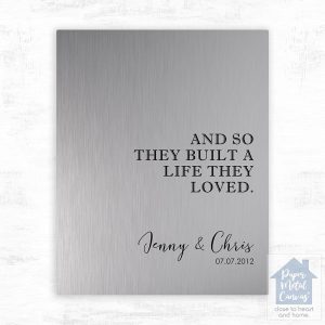 Tin Custom Message 10th Anniversary Wall Plaque Gift for Couple LTC-1798