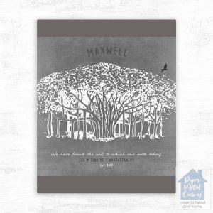 Tin Banyan Tree Anniversary Wall Plaque Gift for Couple LTC-1808