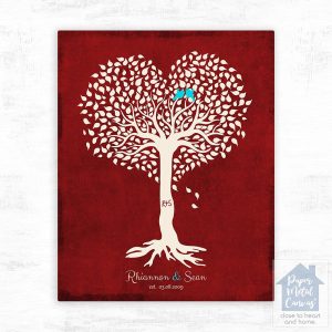 Heart Shape Tree Standing Valentine's Day Wall Plaque Gift for Couple LTC-1812