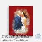 Elegant wedding couple