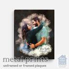 Relocation concept. A smiling cheerful multiracial couple in embraces lookin in each other eyes