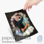 Relocation concept. A smiling cheerful multiracial couple in embraces lookin in each other eyes