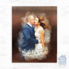 Elegant wedding couple