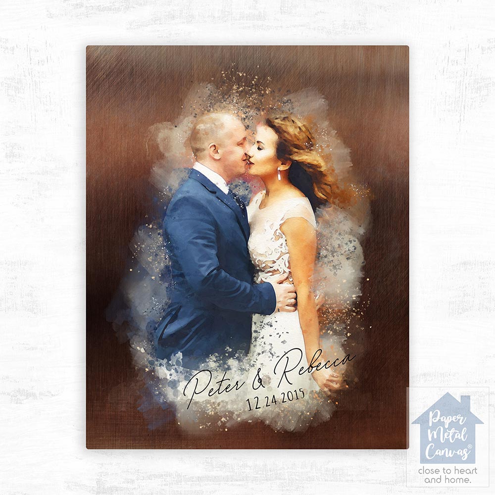 Elegant wedding couple