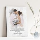 Elegant wedding couple