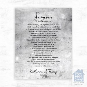 Tarnished Tin Our Song Lyrics 10th Anniversary Wall Plaque Gift for Couple LTC-1903