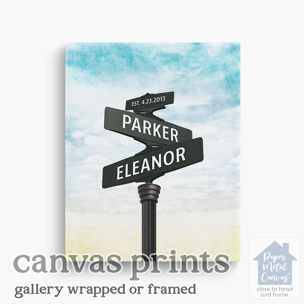 An old-Fashoned street sign for an intersection An old-Fashoned street sign for an intersection