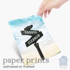 An old-Fashoned street sign for an intersection