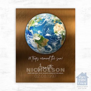 Bronze Happy Birthday Favorite Person in the World Birthday Wall Plaque Gift for Family LTC-2133