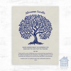 Never Underestimate the Difference You Made Legacy Retirement Wall Plaque Gift for Employee LTC-2143