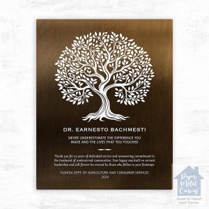 Bronze Never Underestimate the Difference You Made Retirement Wall Plaque Gift for Employee LTC-2144