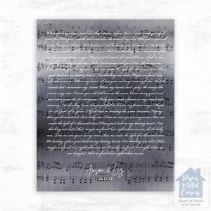 Tin First Dance or Wedding Reading 10th Anniversary Wall Plaque Gift for Couple LTC-2162