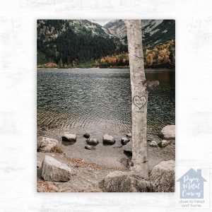 River Rock Mountain Names in Tree Anniversary Wall Plaque Gift for Couple LTC-2174 (Copy)